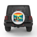 CATCHING PEACE SILVER CARBON FIBER TIRE COVER