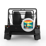 CATCHING PEACE WHITE CARBON FIBER TIRE COVER FOR MOKE