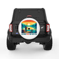 CATCHING PEACE WHITE TIRE COVER