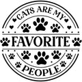CATS ARE MY FAVORITE PEOPLE