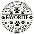 CATS ARE MY FAVORITE PEOPLE PEARL  WHITE CARBON FIBER TIRE COVER
