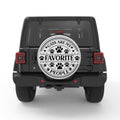CATS ARE MY FAVORITE PEOPLE BLACK TIRE COVER