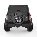CAT ALL YOU NEED IS LOVE BLACK CARBON FIBER TIRE COVER
