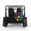 CHAKRAS AROUND LOTUS FLOWER BLACK CARBON FIBER TIRE COVER FOR MOKE