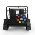 CHAKRAS AROUND LOTUS FLOWER BLACK TIRE COVER FOR MOKE