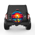 CHASING TINY LIGHTS BLACK CARBON FIBER TIRE COVER