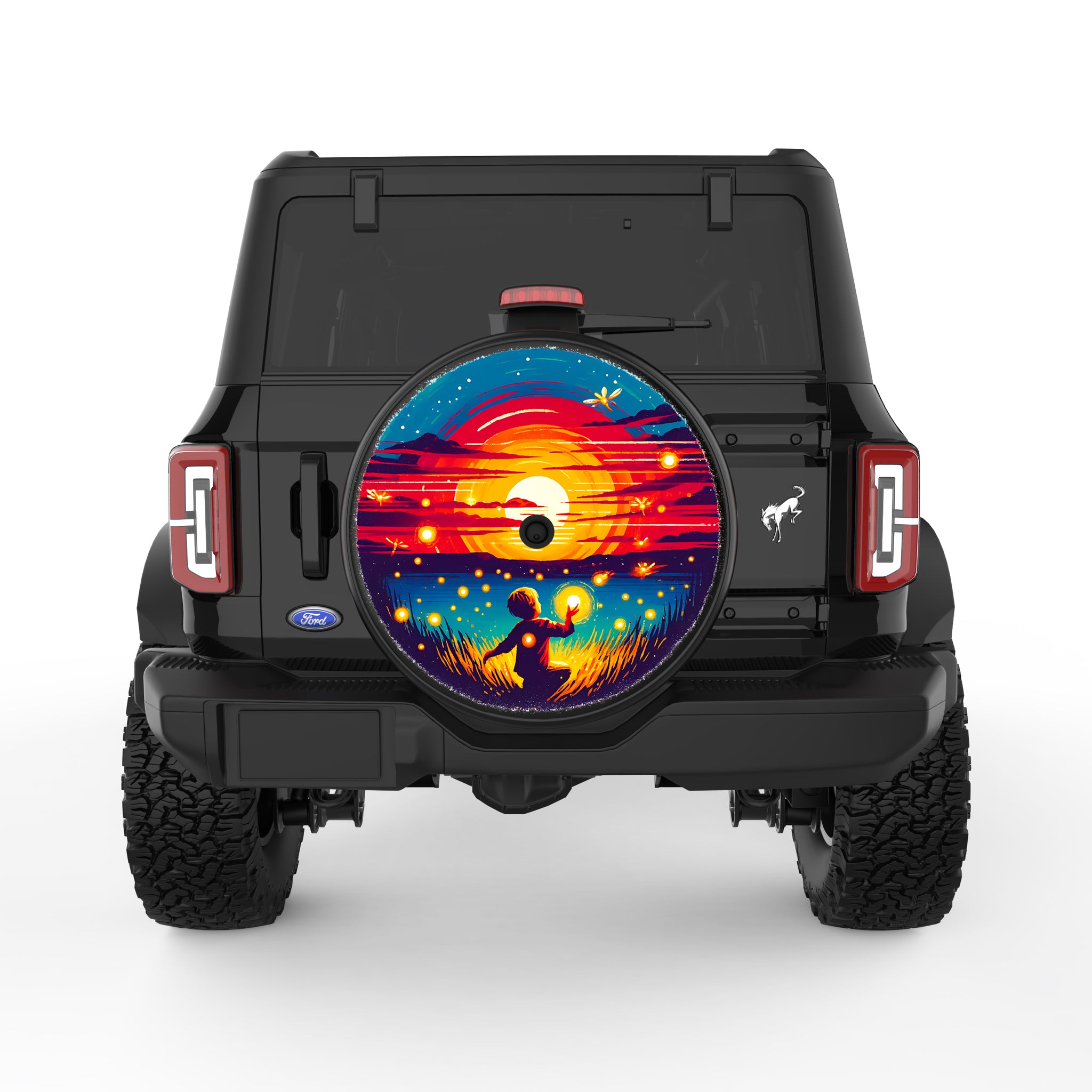 Chasing Tiny Lights Tire Cover For Ford Bronco| Four Wheel Covers