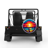 CHASING TINY LIGHTS SILVER CARBON FIBER TIRE COVER FOR MOKE