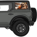 CHILLING SLOTH QUARTER WINDOW DECAL FITS 2021+ FORD BRONCO 4 DOOR HARD TOP
