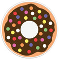 CHOCOLATE SPRINKLED DONUT BLACK TIRE COVER
