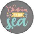 CHRISTMAS BY THE SEA SILVER CARBON FIBER TIRE COVER