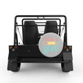 CHRISTMAS BY THE SEA SILVER CARBON FIBER TIRE COVER FOR MOKE
