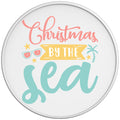 CHRISTMAS BY THE SEA WHITE TIRE COVER