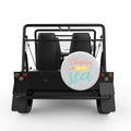 CHRISTMAS BY THE SEA WHITE CARBON FIBER TIRE COVER FOR MOKE
