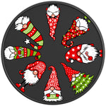 CHRISTMAS GNOMES BLACK CARBON FIBER TIRE COVER