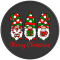 CHRISTMAS GNOMES PEARL  WHITE CARBON FIBER TIRE COVER