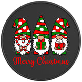 CHRISTMAS GNOMES BLACK CARBON FIBER TIRE COVER