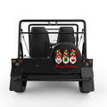 3 CHRISTMAS GNOMES BLACK TIRE COVER FOR MOKE