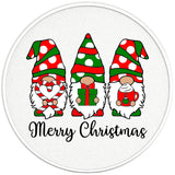 CHRISTMAS GNOMES PEARL  WHITE CARBON FIBER TIRE COVER