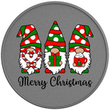 CHRISTMAS GNOMES SILVER CARBON FIBER TIRE COVER