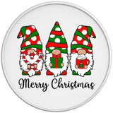 CHRISTMAS GNOMES WHITE TIRE COVER