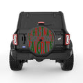 CHRISTMAS IS MY FAVORITE BLACK CARBON FIBER TIRE COVER