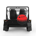 CHRISTMAS SCENE BLACK CARBON FIBER TIRE COVER FOR MOKE