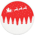 CHRISTMAS SCENE BLACK TIRE COVER