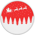 CHRISTMAS SCENE WHITE TIRE COVER