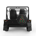 CHRISTMAS TREE DOGS BLACK CARBON FIBER TIRE COVER FOR MOKE