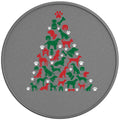 CHRISTMAS TREE DOGS SILVER CARBON FIBER TIRE COVER
