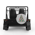 CHRISTMAS TREE DOGS SILVER CARBON FIBER TIRE COVER FOR MOKE