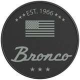 CLASSIC BRONCO CACTUS GRAY BLACK CARBON FIBER TIRE COVER