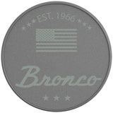 CLASSIC BRONCO CACTUS GRAY SILVER CARBON FIBER TIRE COVER