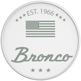 CLASSIC BRONCO CACTUS GRAY WHITE TIRE COVER
