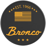 CLASSIC BRONCO CYBER ORANGE BLACK CARBON FIBER TIRE COVER