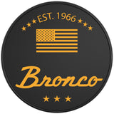 CLASSIC BRONCO CYBER ORANGE BLACK TIRE COVER