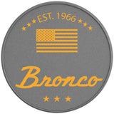 CLASSIC BRONCO CYBER ORANGE SILVER CARBON FIBER TIRE COVER