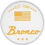 CLASSIC BRONCO CYBER ORANGE WHITE TIRE COVER