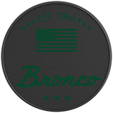 CLASSIC BRONCO ERUPTION GREEN BLACK CARBON FIBER TIRE COVER