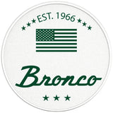 CLASSIC BRONCO ERUPTION GREEN PEARL  WHITE CARBON FIBER TIRE COVER