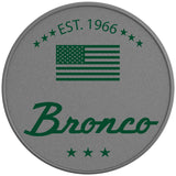 CLASSIC BRONCO ERUPTION GREEN SILVER CARBON FIBER TIRE COVER