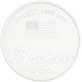 CLASSIC BRONCO OXFORD WHITE PEARL  WHITE CARBON FIBER TIRE COVER