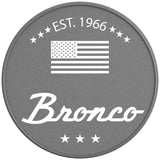 CLASSIC BRONCO OXFORD WHITE SILVER CARBON FIBER TIRE COVER