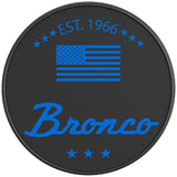 CLASSIC BRONCO VELOCITY BLUE BLACK CARBON FIBER TIRE COVER