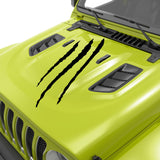 CLAWS MARK JEEP WRANGLER HOOD DECALS