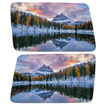 CLOUDY MOUNTAINS LANDSCAPE QUARTER WINDOW DRIVER & PASSENGER DECALS