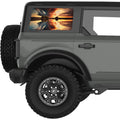 CLOUDY REFLECTION SUNSET QUARTER WINDOW DECAL FITS 2021+ FORD BRONCO 4 DOOR HARD TOP