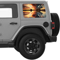 CLOUDY REFLECTION SUNSET QUARTER WINDOW DECAL FITS 2018+ JEEP WRANGLER 4 DOOR HARD TOP JLU
