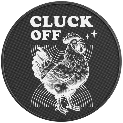 CLUCK OFF BLACK CARBON FIBER TIRE COVER